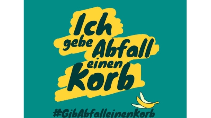 Gib Abfall einen Korb
