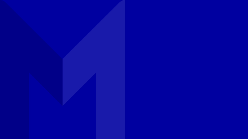 blue M logo