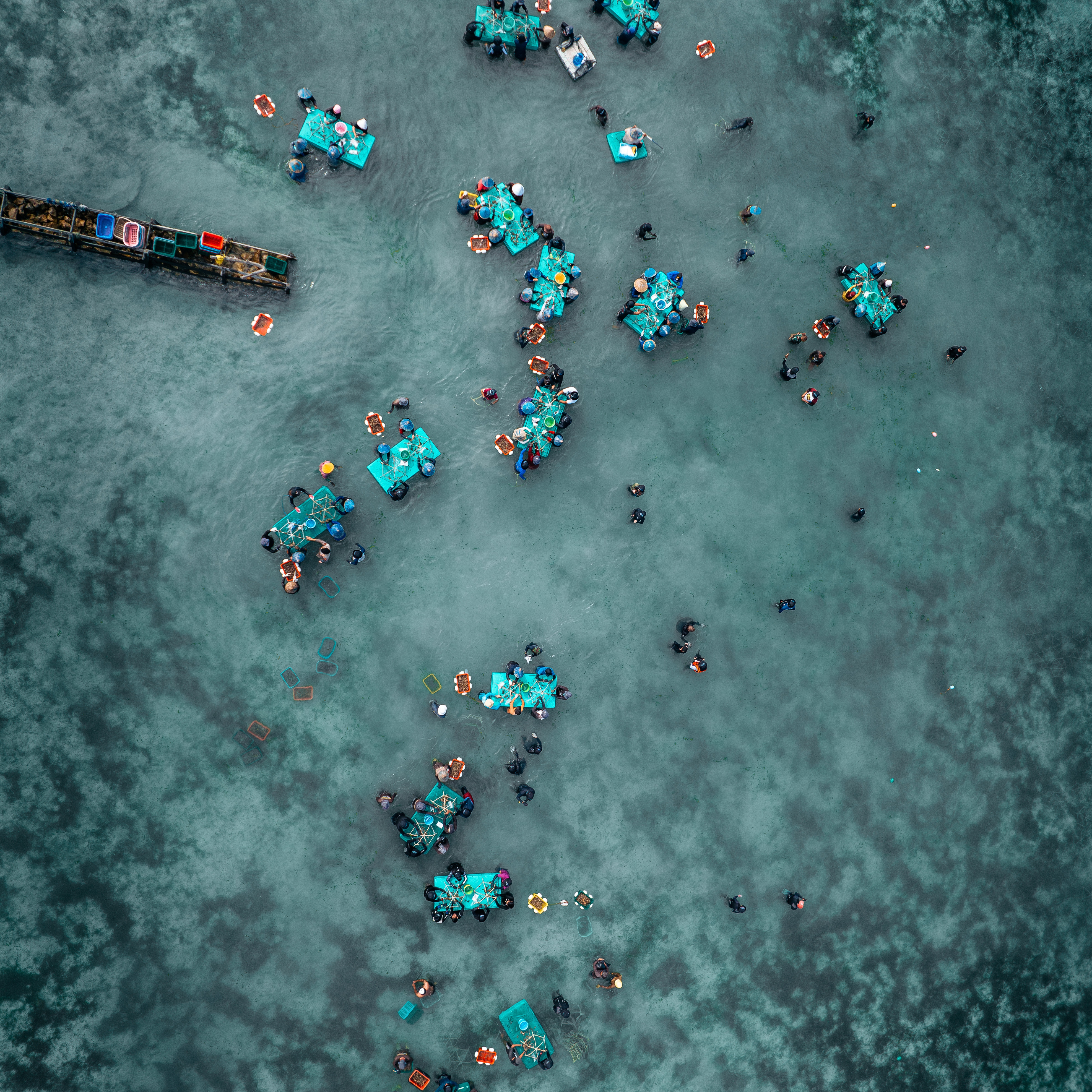 Aerial view of The Big Build event