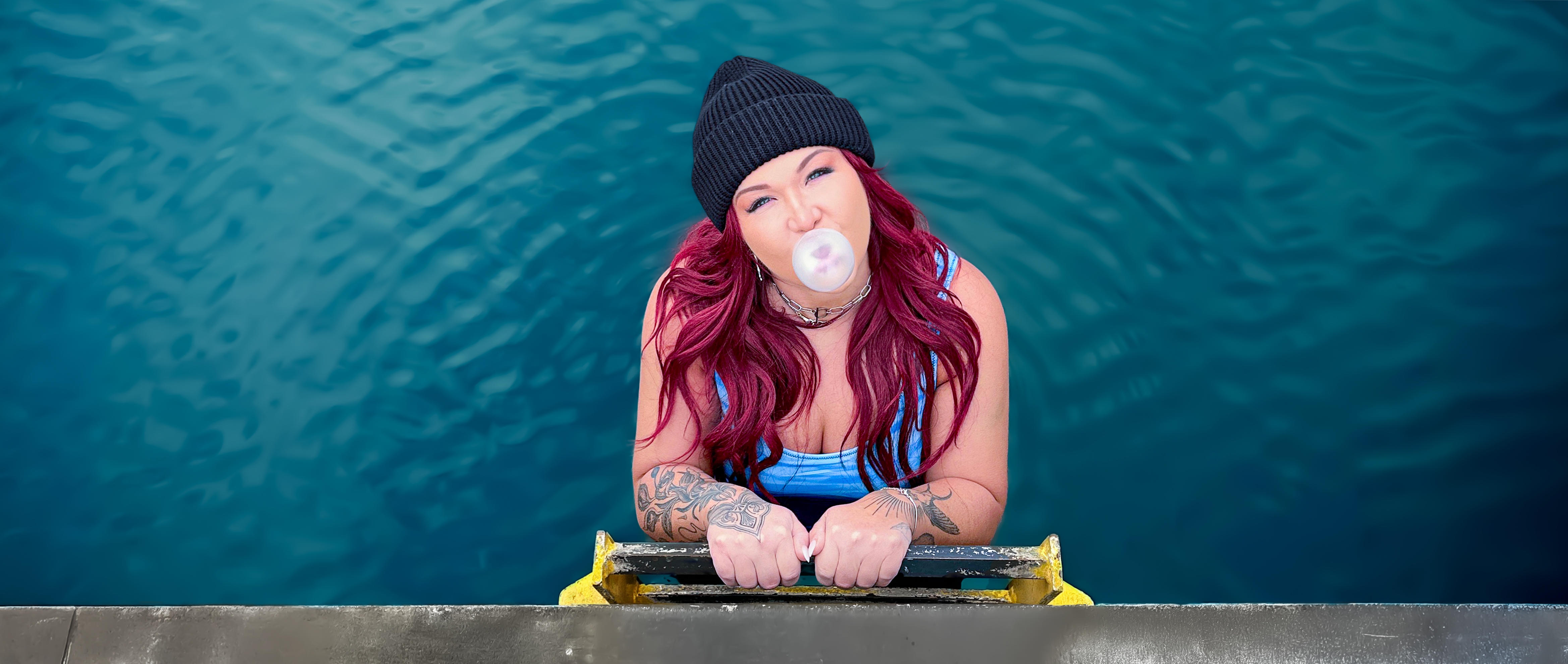 Sophia Thiel Kältebad Kaugummi