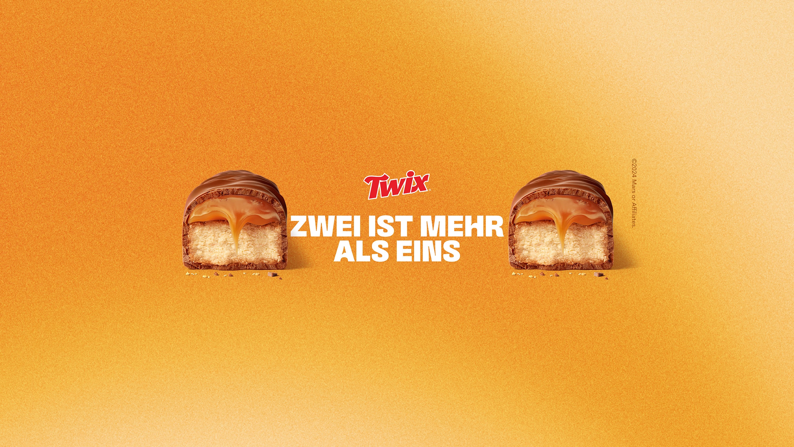 Der neue Slogan von TWIX® leutet „Zwei ist mehr als eins“ 