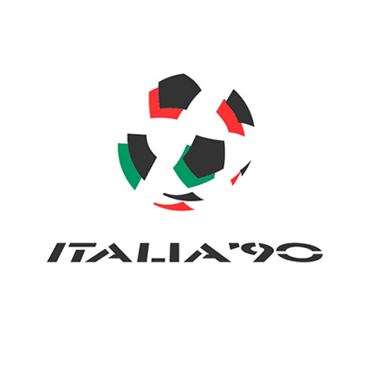 Logo for the 1990 football World Cup in Italy