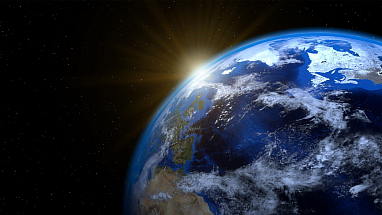 View of earth from space