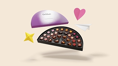 A box of Hotel Chocolat chocolates