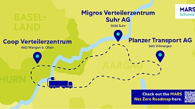 Mars Schweiz und Planzer setzen auf E-LKW für einen grünen Reifenabdruck