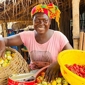 Cocoa farmer Charlotte