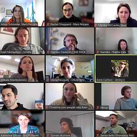 Helen Mills in a virtual roundtable session with Marika McCauley Sine, Global Vice President Sustainability at Mars Petcare and more than twenty five founders from the LEAP Ventures program