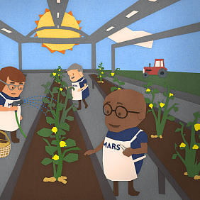 Mars Peanut Story Illustration