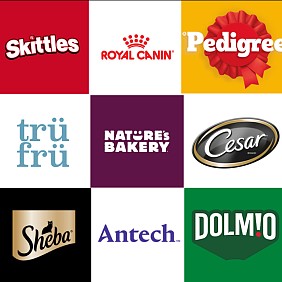 Collage of Mars brand logos