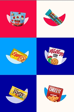 Mars and Kellanova brand collage